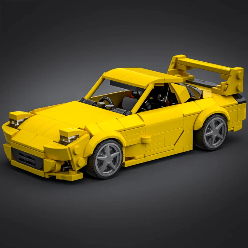 Initial D R32 TYPE-R RX7 GTR AE86 Speed Car MOC Building Blocks Construction Bricks Sport JDM Vehicle Toys Gift For Children Kid