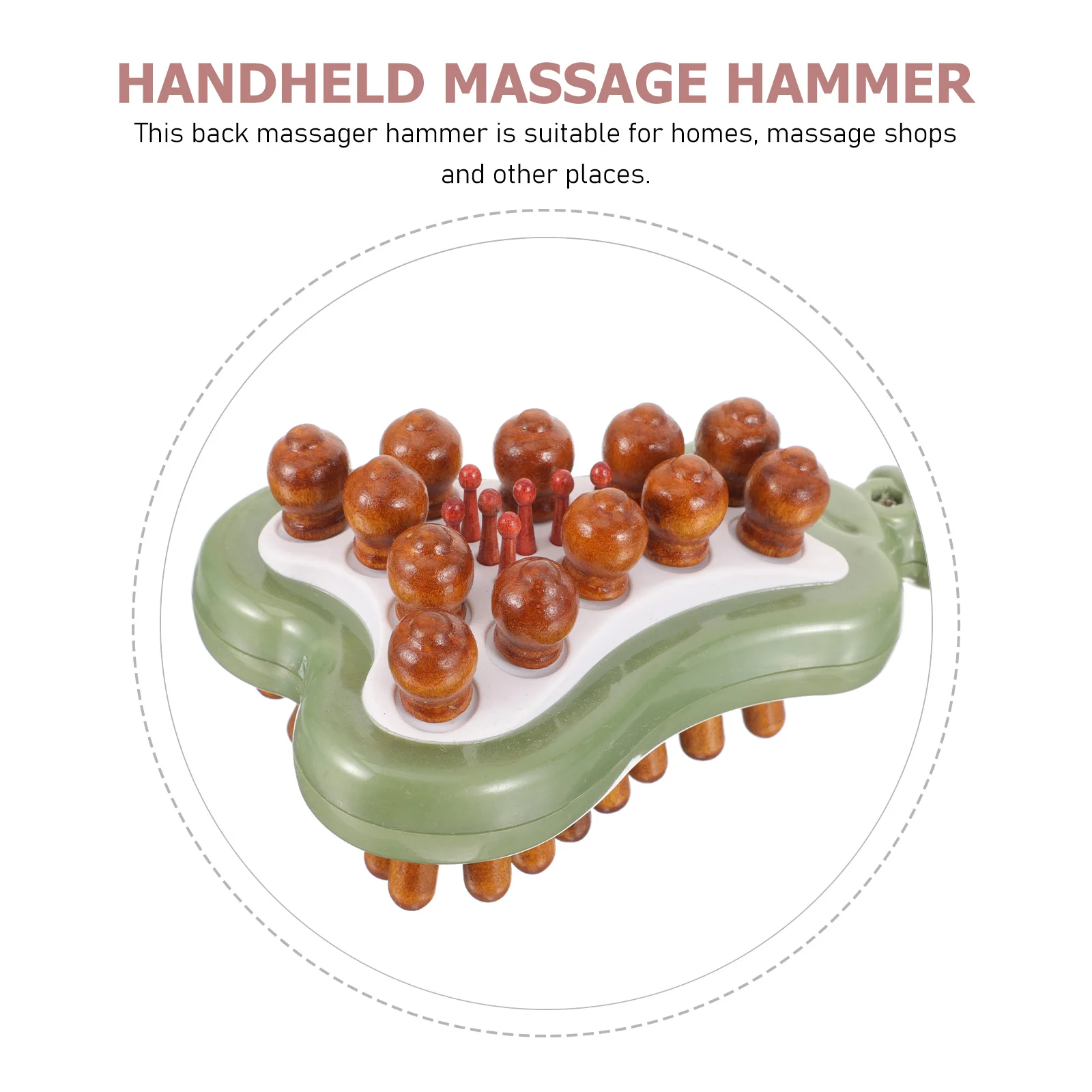 

Массажный молоток, деревянный инструмент для спины, плеч, рук, портативный ручной инструмент для облегчения мышц для домашнего офиса, путешествий