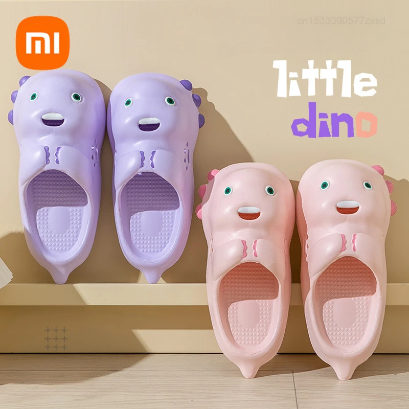 

Xiaomi Slippers Women Summer Lovely Dinosaur Thick Bottom Indoor Anti Skid Comfortable Ventilate Soft EVA Sandals Easy Matching