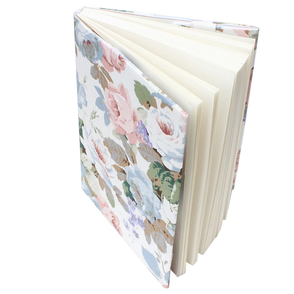 A5 Adjustable Book Cover Decorative Book Sleeve Crane Design Book Protector Hand-made Cloth Book Cover Hand Account Book