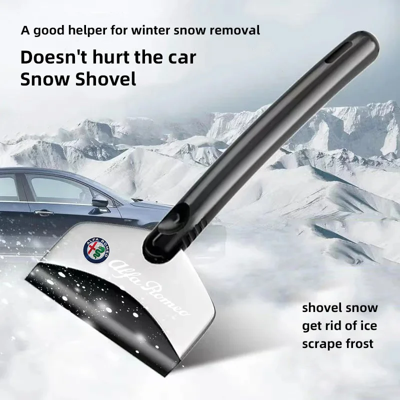 Car Snow Shovel Defrosting Ice Scraper Tool Snow Removal For Alfa Romeo Giulia Stelvio Giulietta 156 159 147 Brera Dis