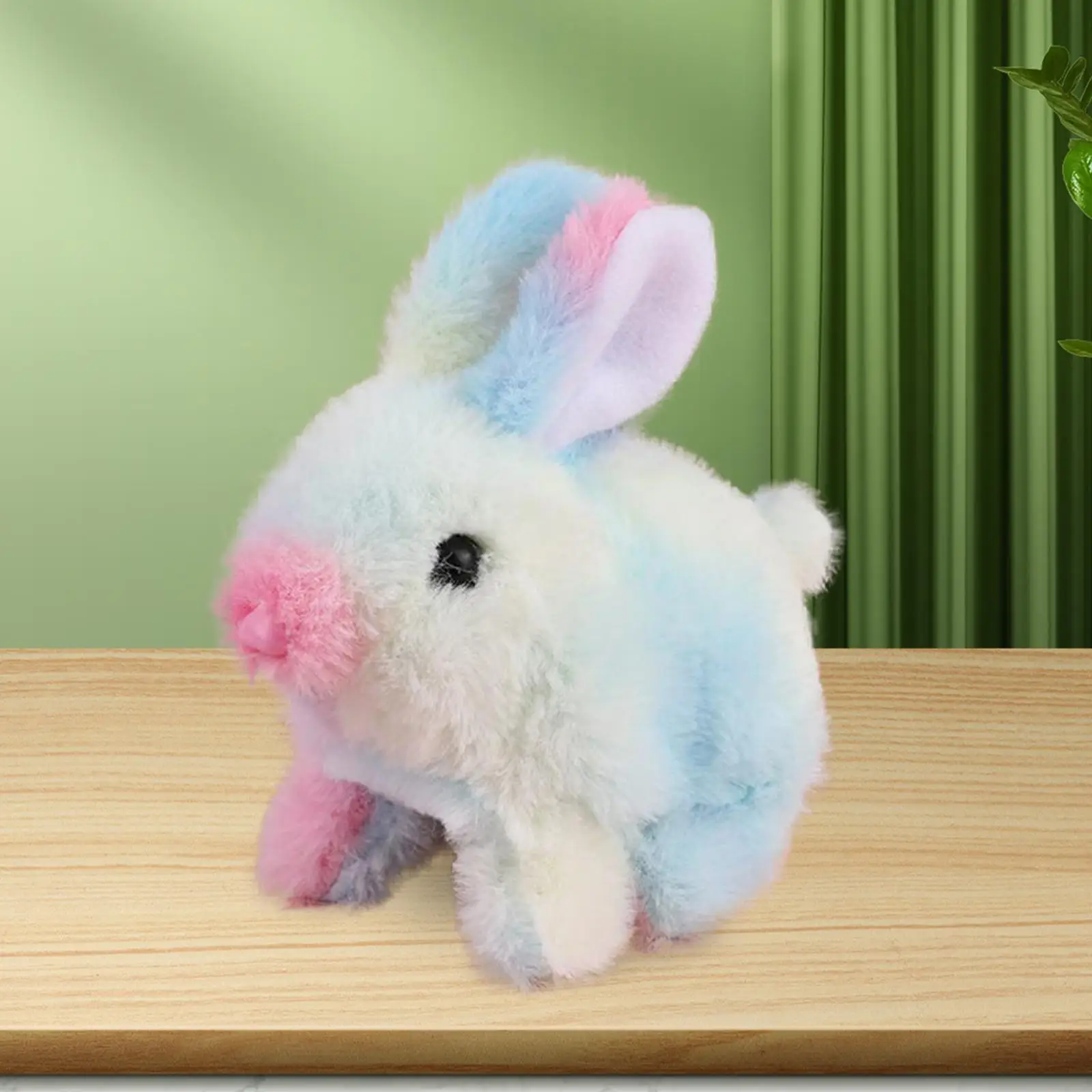 Conejos de peluche eléctricos para niños, juguetes interactivos de animales de peluche para bebés