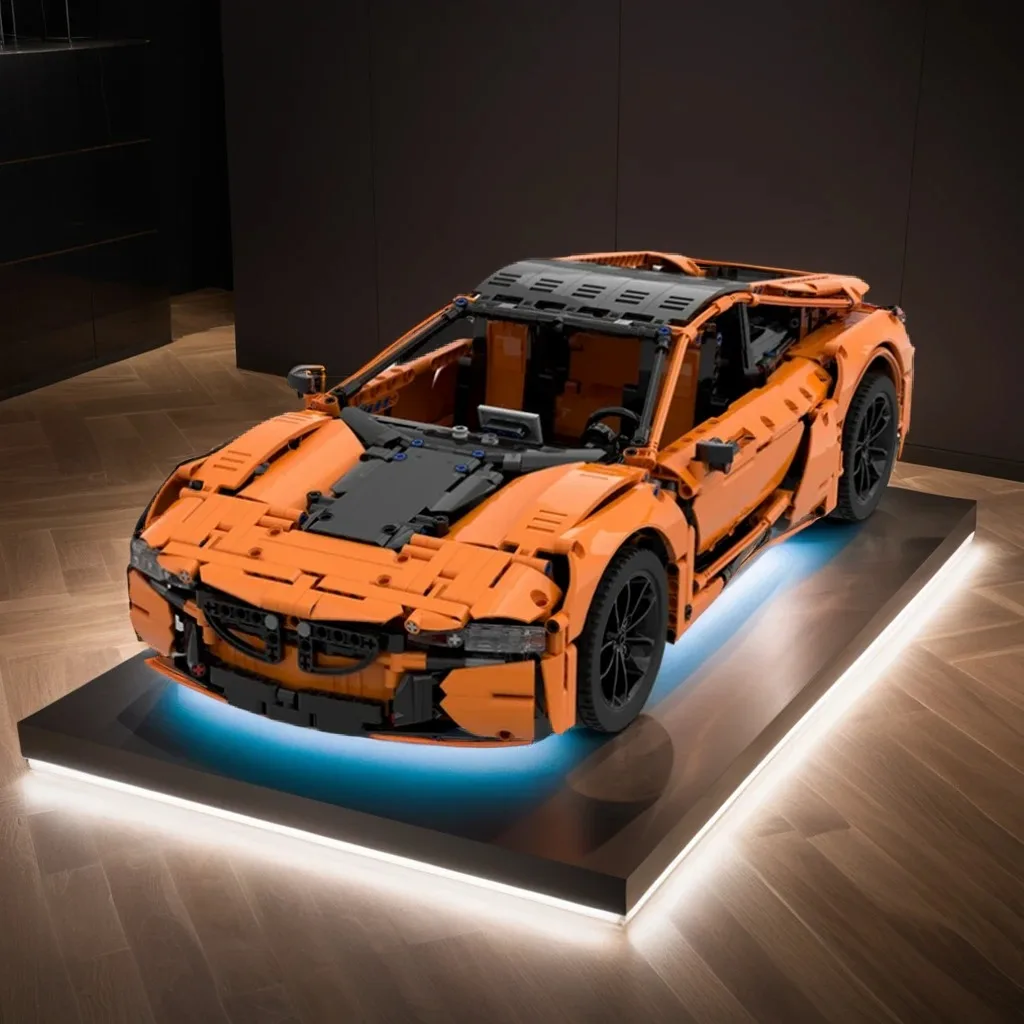 

986 шт. MOC BMWed i8 гибрирующий спортивный автомобиль DIY модель строительные блоки игрушки на день рождения подарок