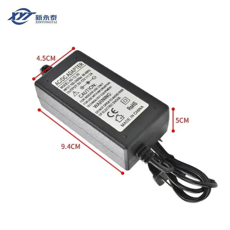 

220v power converter 12 Volt 2a adapter miniature DC deceleration low speed motor switch accessories large torque Intelligent
