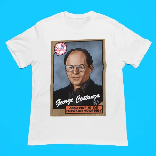 George Costanza Yankees Topps Card SEINFELD TV Sitcom TV Premium Blend T-Shirt