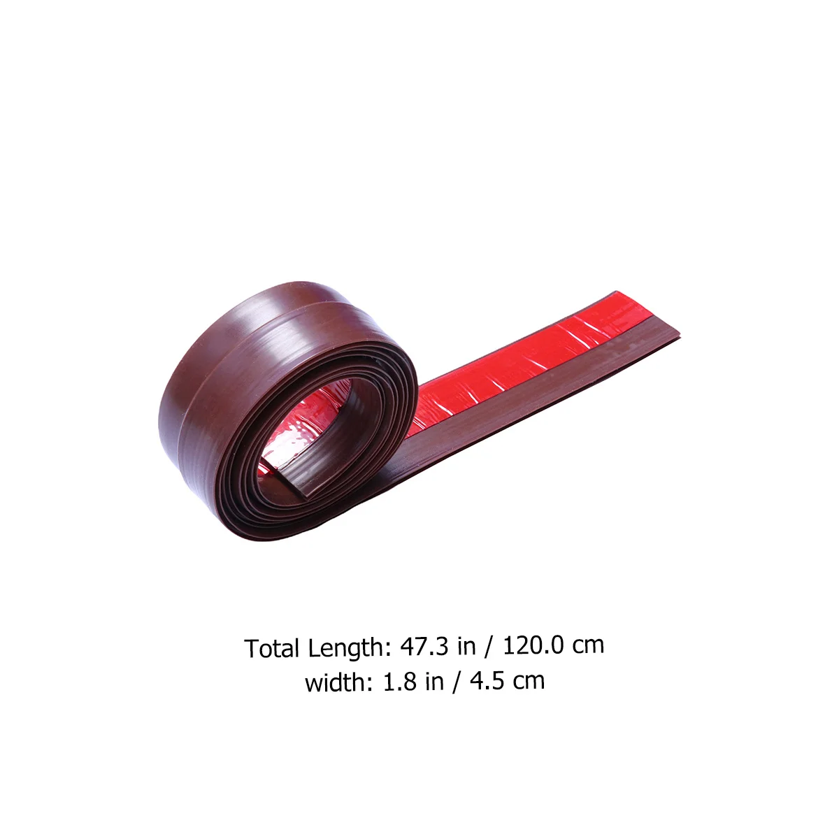 

Practical Door Bottom Seal Strip 4.5x120cm Durable Thick Soundproof Windproof Door Sweep for Home Bedroom Living Room Block Cold