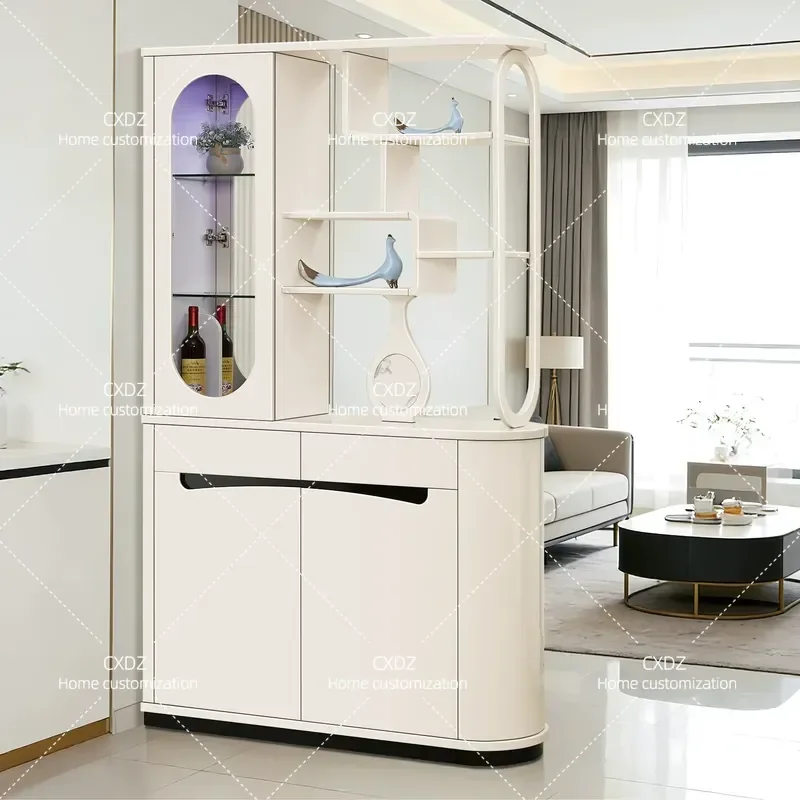 Barrett modern simple style foyer cabinet paint double-sided screen display cabinet living room porch cabinet partition