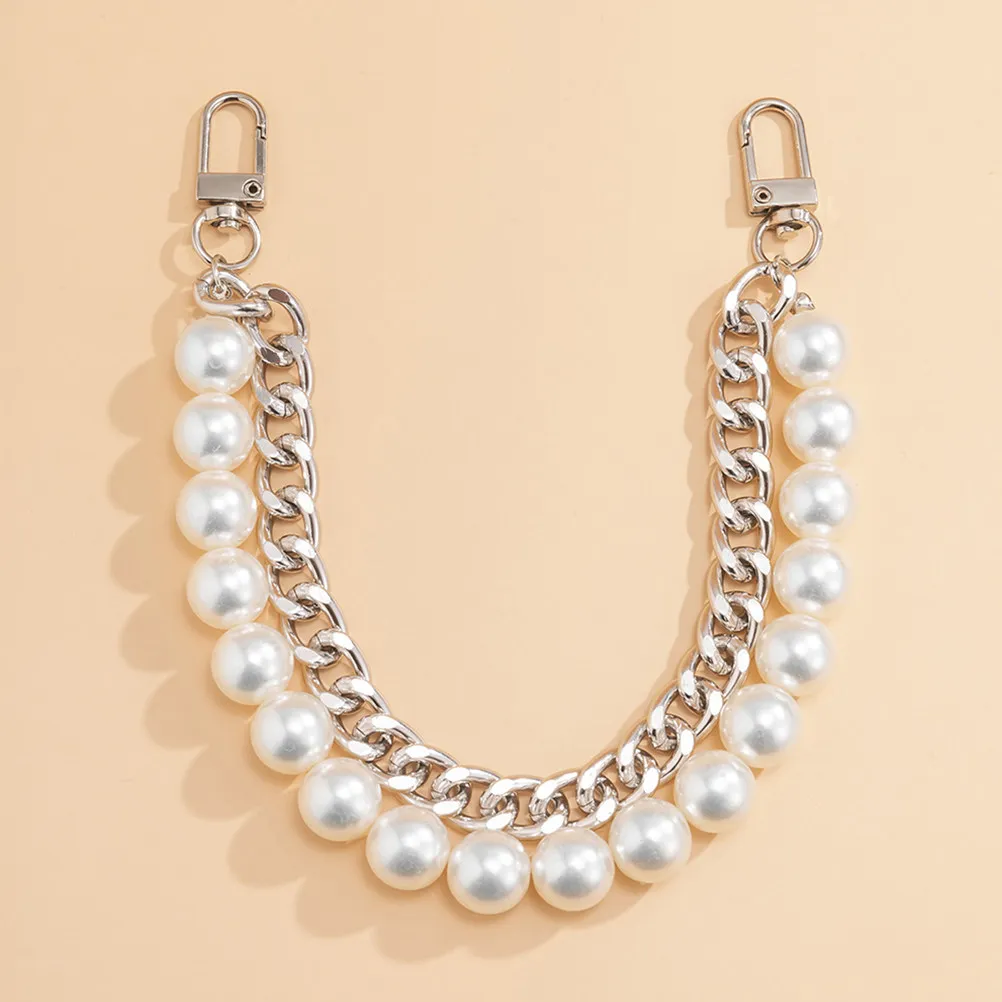 Fashion Imitation Pearl Handbag Chain Strap Lightweight Durable Replacement Bag Chain Purse Decoration for Women