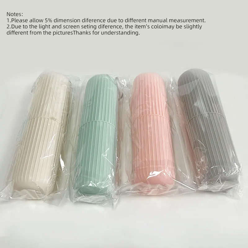 Portable Toothbrush Holder with Toothpaste Storage – Travel Bathroom Cup Case Organizer for Toiletries On-the-Go view 6