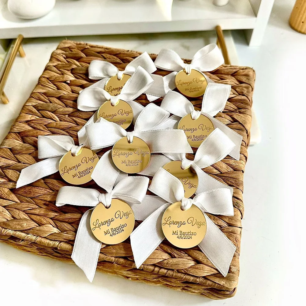 

Custom 5Pcs Gold Wedding Day Tag Christmas Acrylic Tags Bachelorette Place Setting Favor Decor Mirror Party Tag Bridal Shower