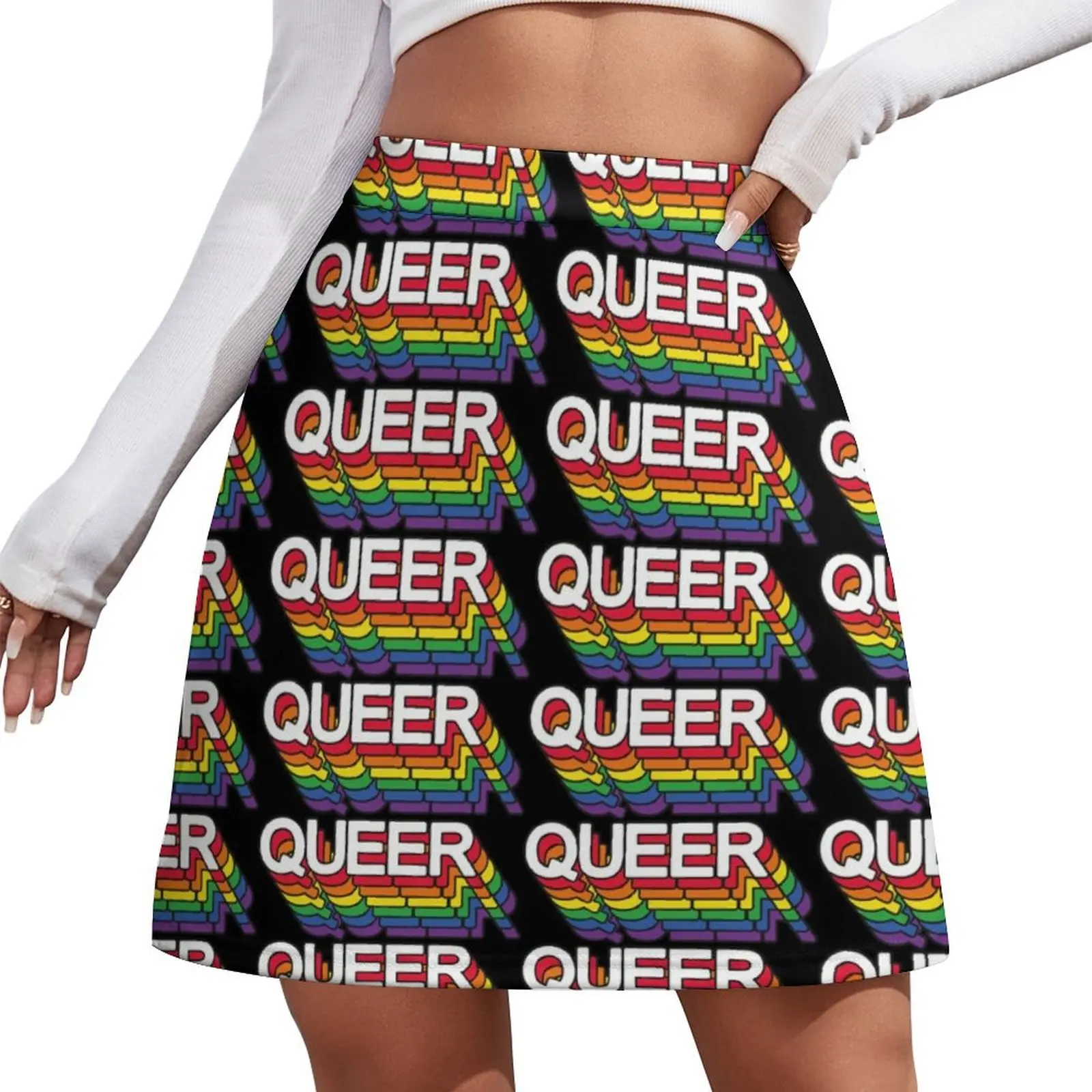 Queer Pride Mini Skirt School skirt Sexy mini skirt cosplay
