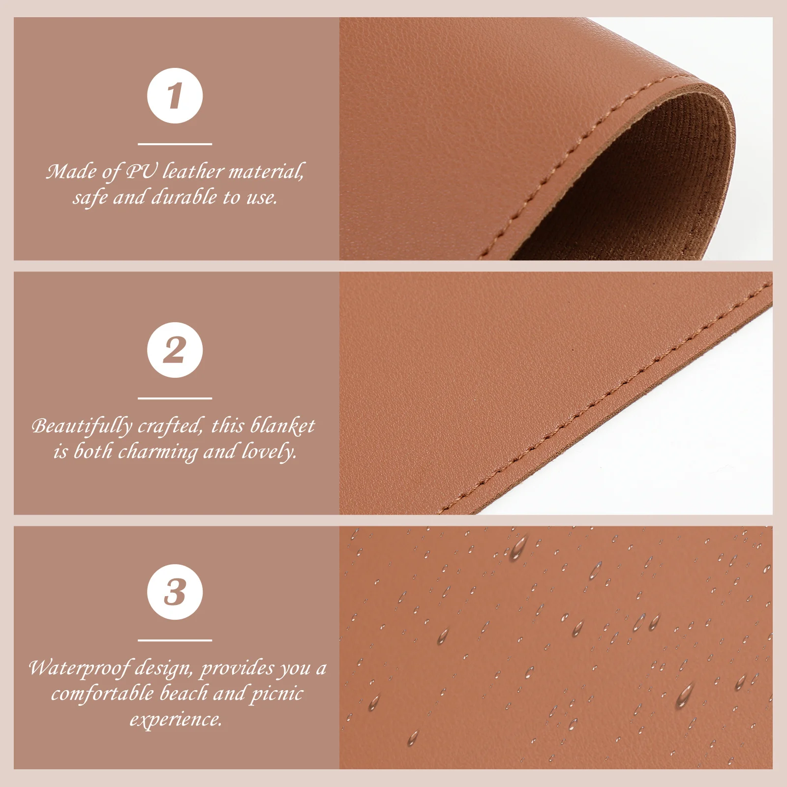 Heat-Resistant Table Mat Anti-Scald Picnic Pad Waterproof Non-Slip Outdoor Dining Tableware Cushion Simple Style