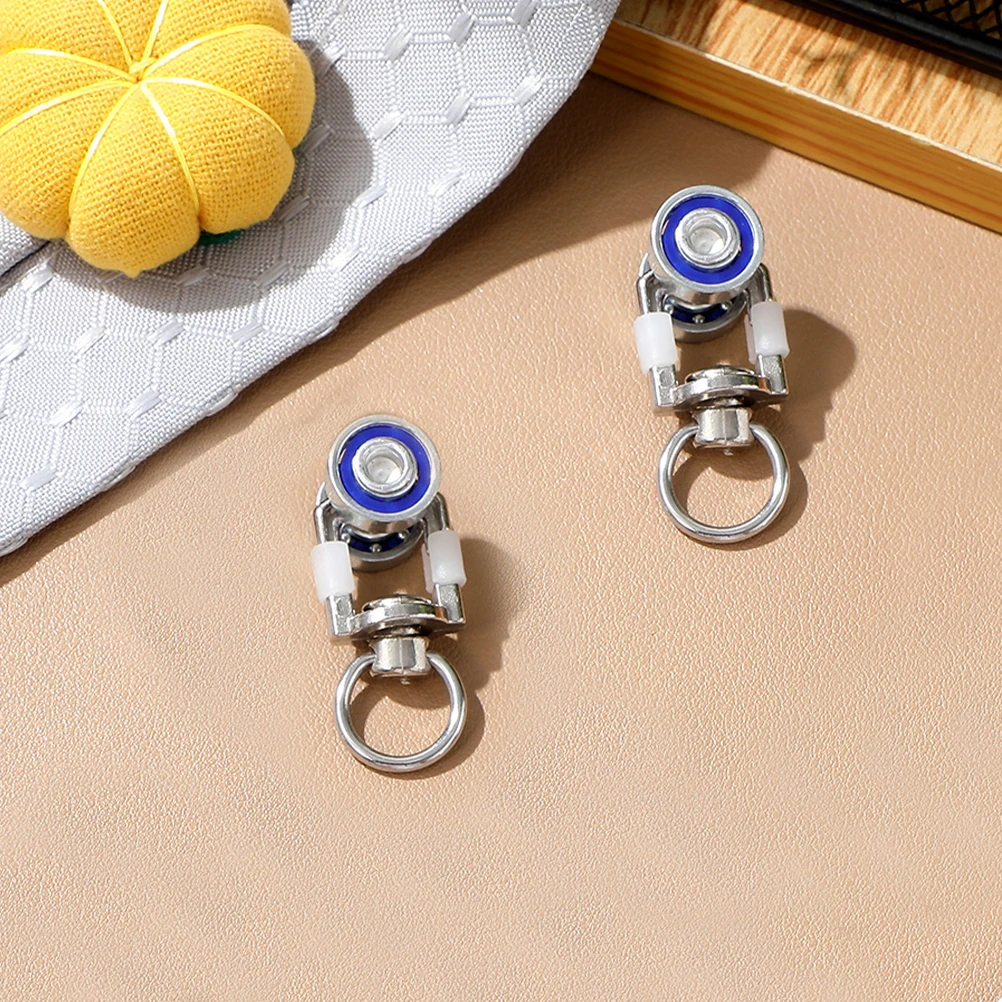 

15pcs Curtain Accessories Silent Gliders Track Rollers Stainless Hooks Pulleys Home Decor Hardware