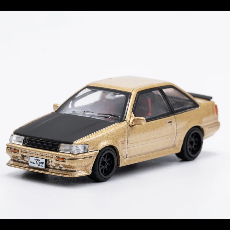 DCT 1/64 AE86 Model Sports Car Vintage Cars JDM Vehicle Diecast Car Collection Toy Station Vehicle