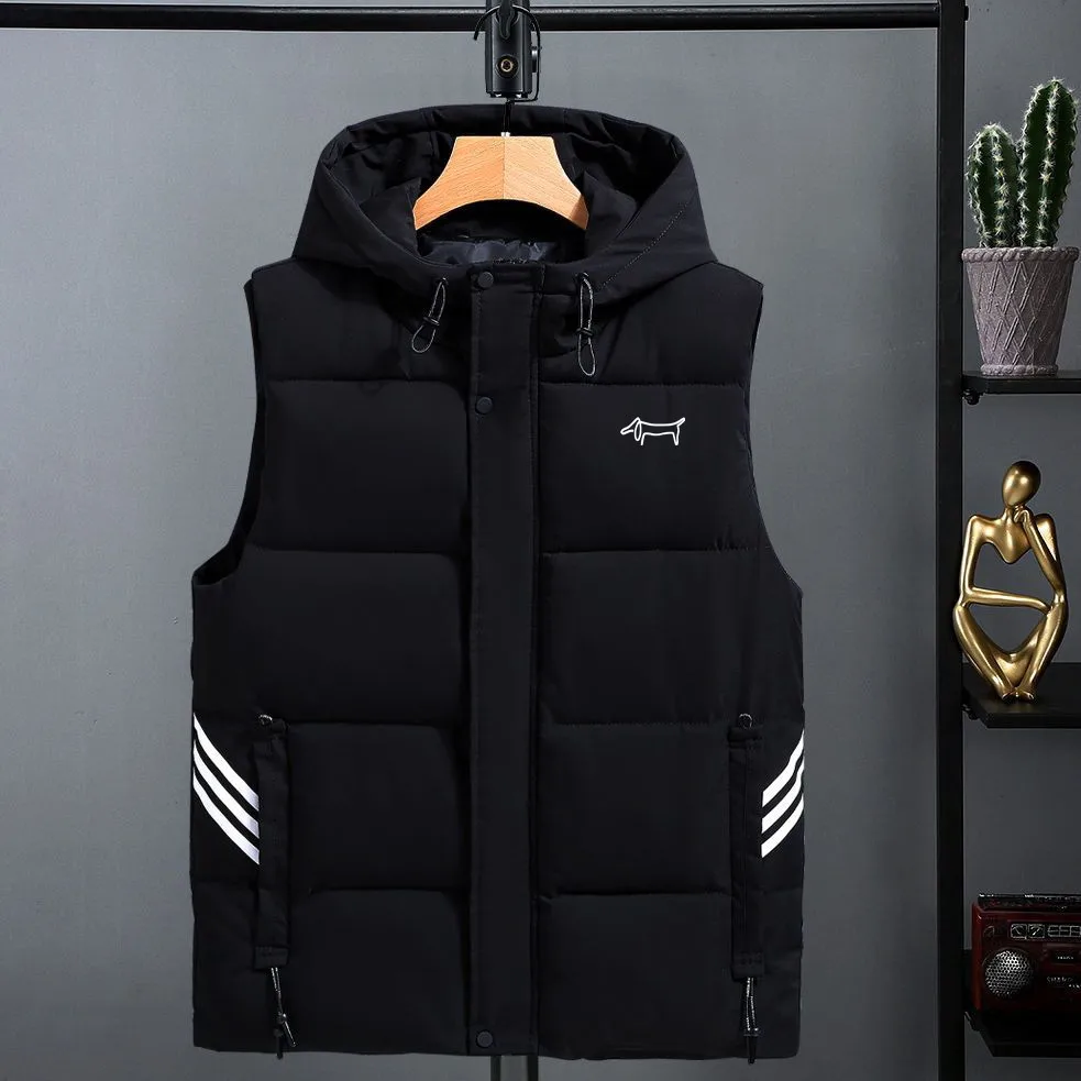 골프패딩 Luxury Brand Golf Vest Men\'s Golf Wear 2024 Autumn Winter New Padded Vest Men\'s Golf Apparel Korean Cultivate Oneself Coat