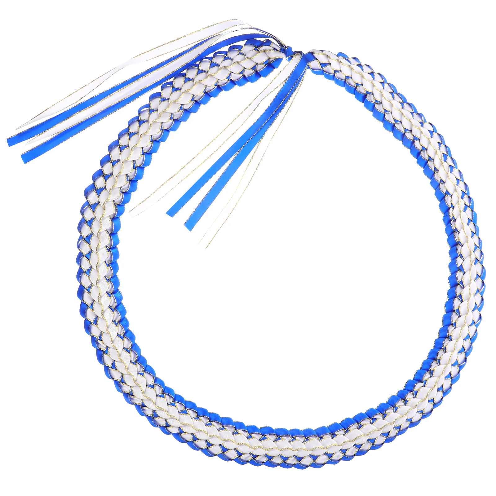 

Double Layer Garland Necklace Cords Decoration Braided Honor Cord High School Black Grad Dress Accessory Party Supplies