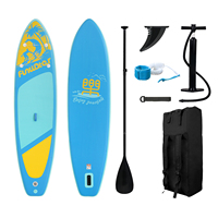 Funwater Stand Up Paddle Board Surfboard Inflatable Stand Up Paddling Board Surfing Sup Board Max Load 190KG+ with Accessory