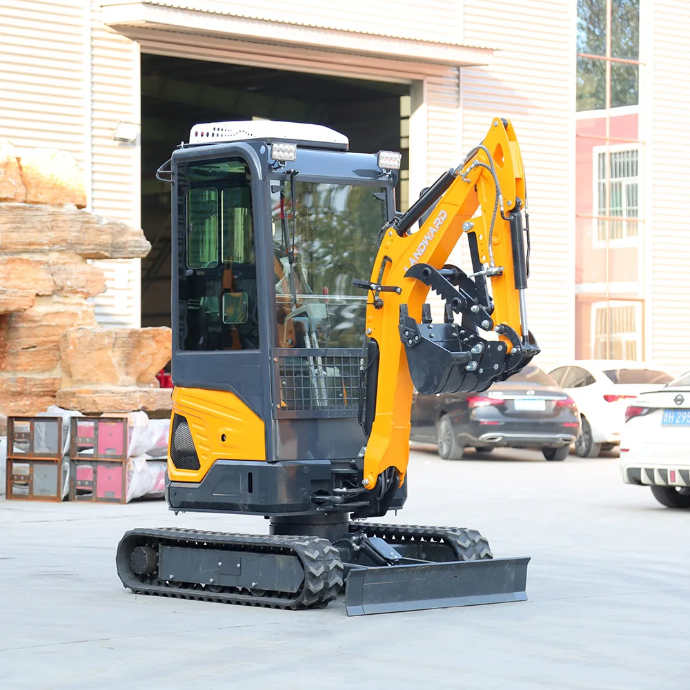 

Wholesale Landward Mini Excavator 2 Ton New Crawler Excavator CE Euro 5 Kubota Engine Agricultural Trencher Digger Custom Prices