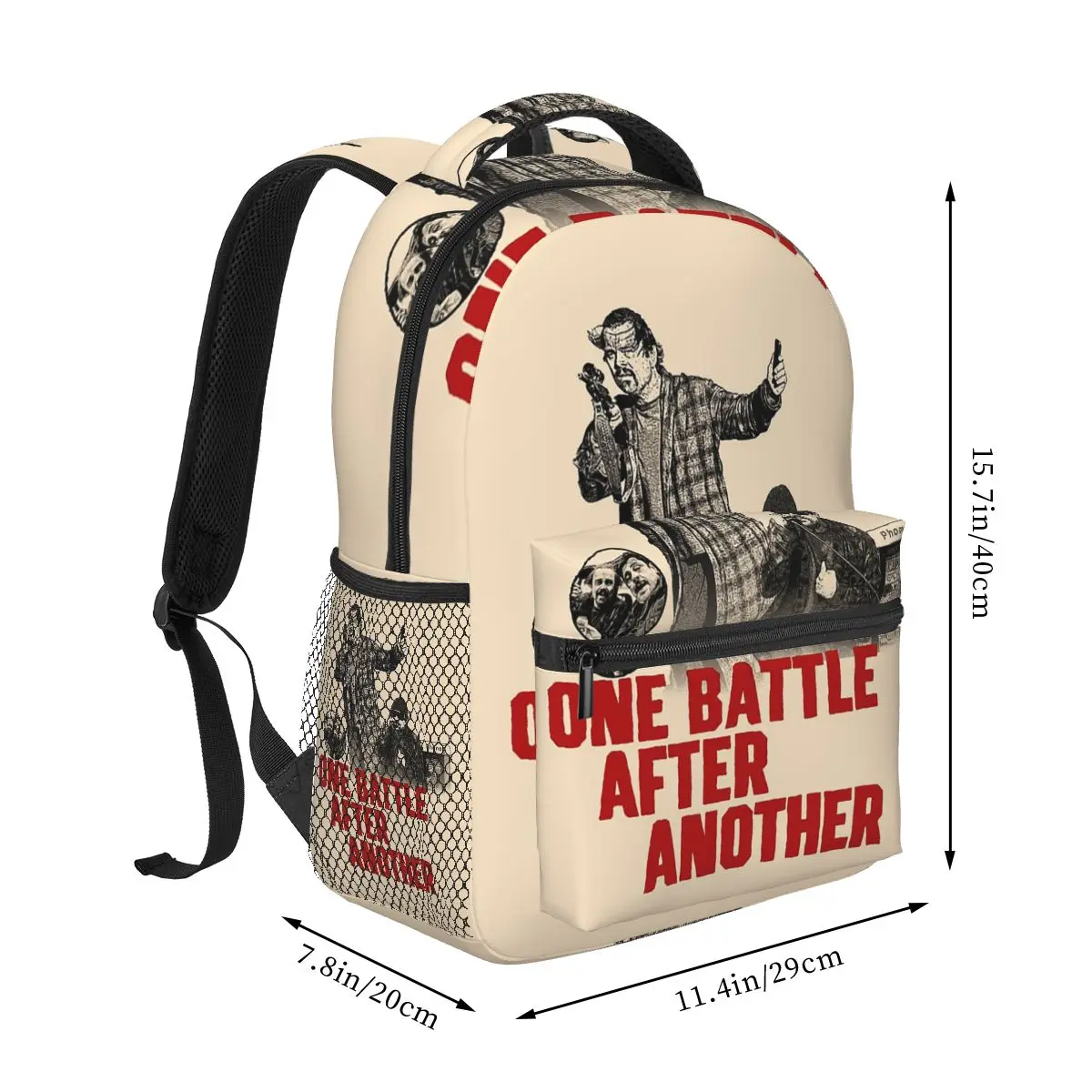 One Battle After Another Film Inspired Backpack Student Boys Girls BookBag Children School Bag Shoulder Bags for Men Women