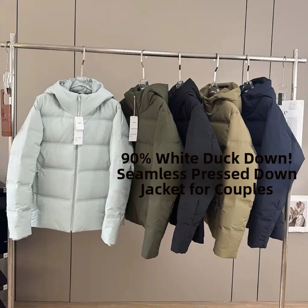 

Couple's Thiened White Du down Jaet Hooded Sei Jauiq Brand Sl Heat Pred Winter Coat for Women