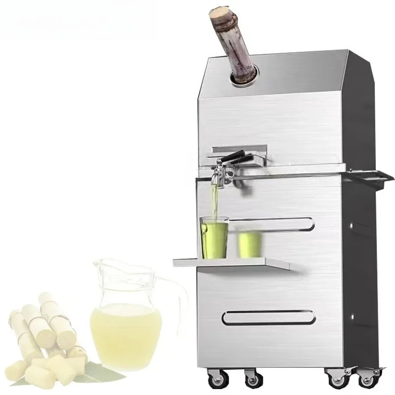 Industrial Commercial Electric Sugar Cane Sugarcane Press Juice Juicer Squeezing Extracting Extractor Making Machine
