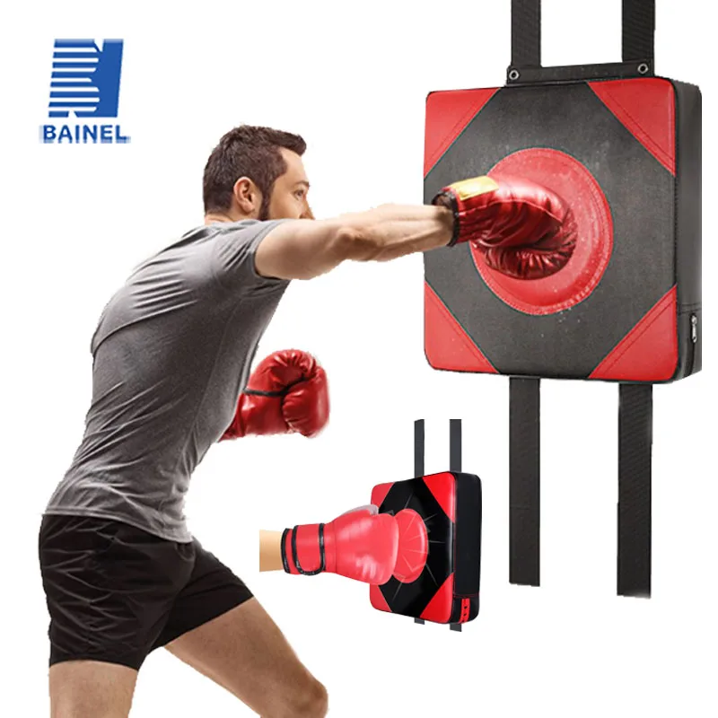 

Boxing Target PU Leather Wall Target Adjustable Height Wall Punching Pad Training Sandbag for Adult Children Home Sport Exercise