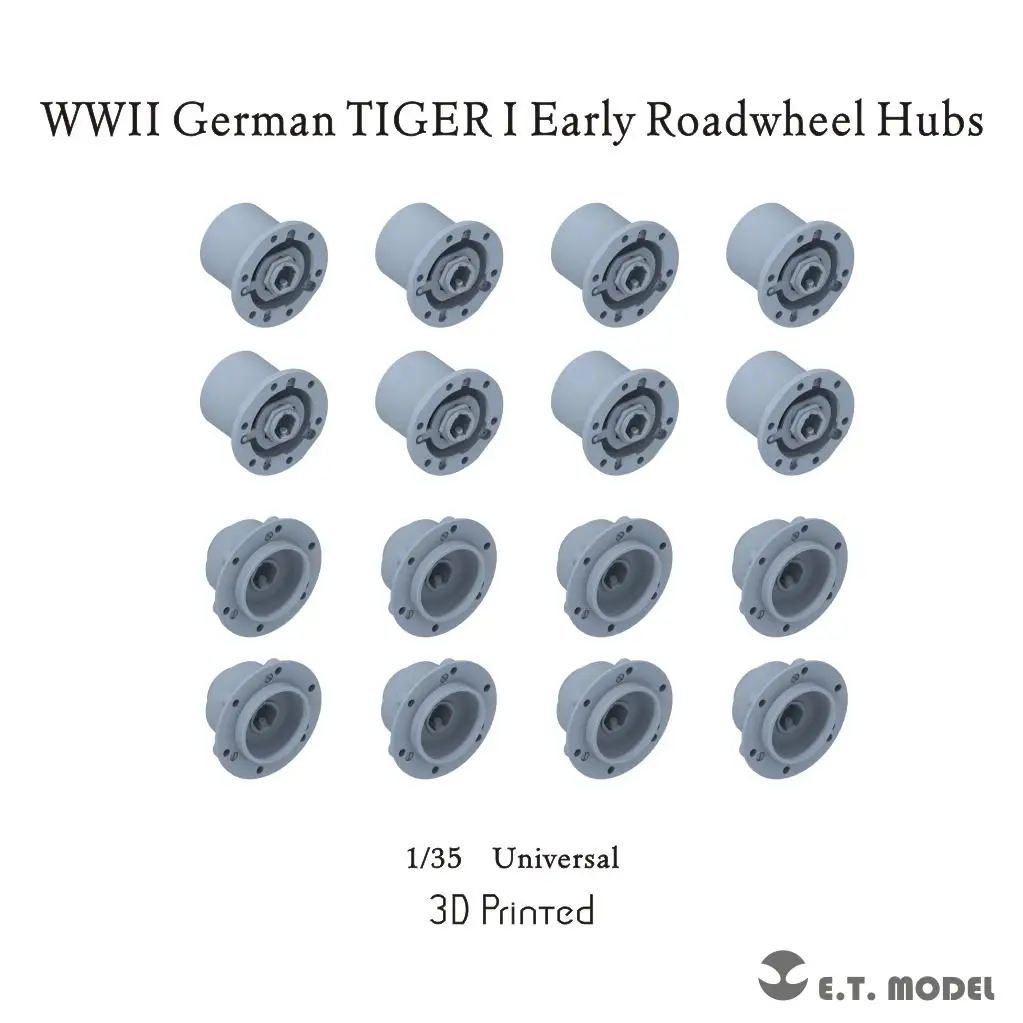 

ETModel P35-295 1/35 WWIl немецкие ступицы TIGER I раннего шоссейного хода с 3D-печатью