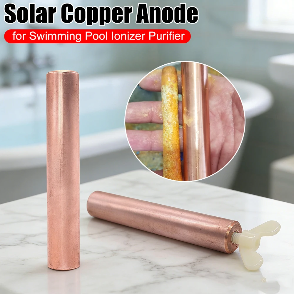 1-3PCS Pool Ionizer Copper Anode Water Purifier Parts Cleaner Swimming Pool Purifier Water Purifier Cleaner Chlorine Free Parts