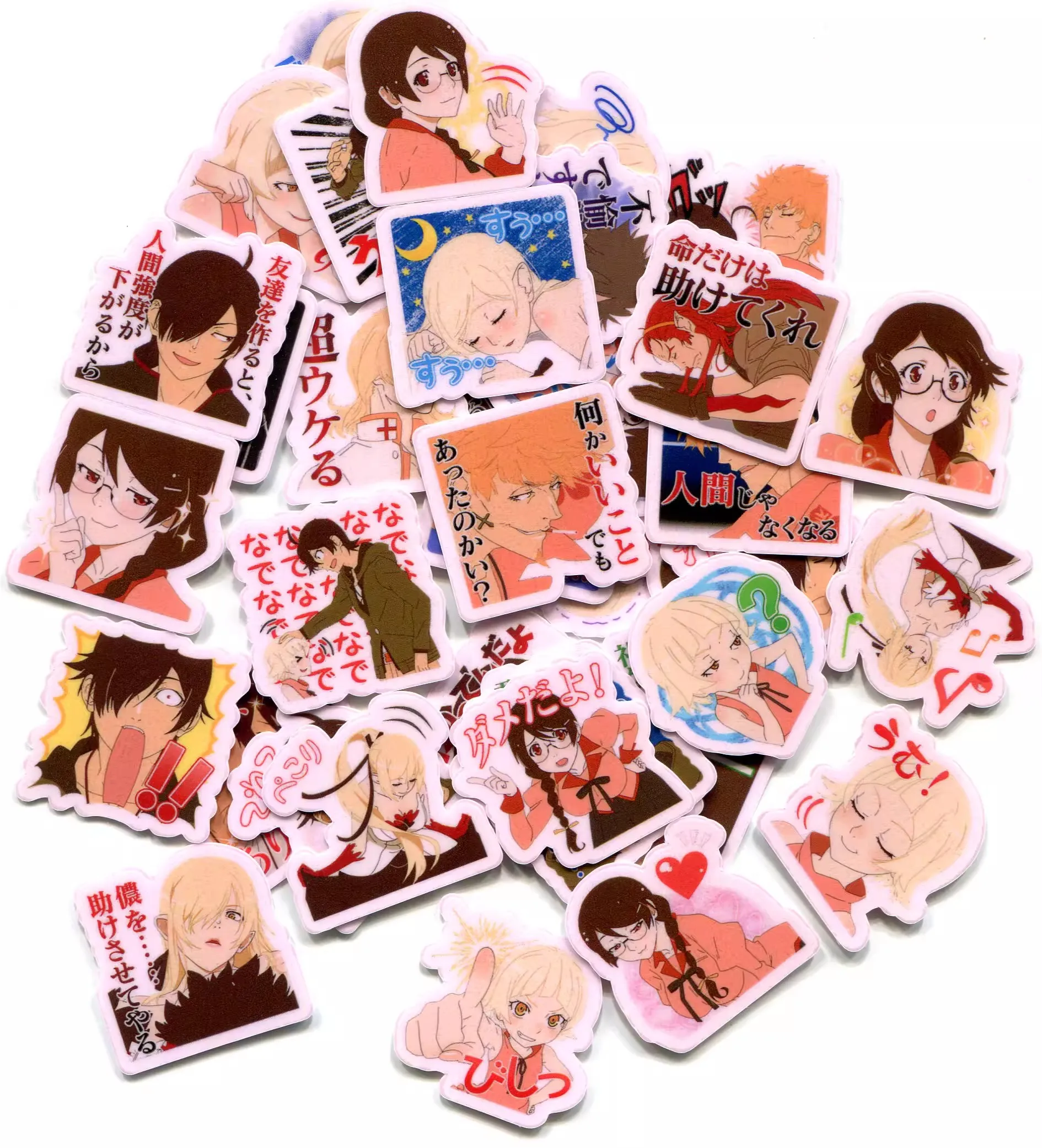 40pcs/pack Kizumonogatari 2-3cm waterproof sticker