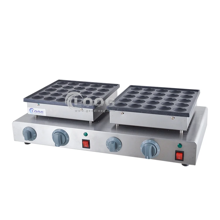 Elektryczna maszyna do robienia mini naleśników (poffertjes) z 50 otworami, komercyjna, do sprzedaży - hit sprzedaży.