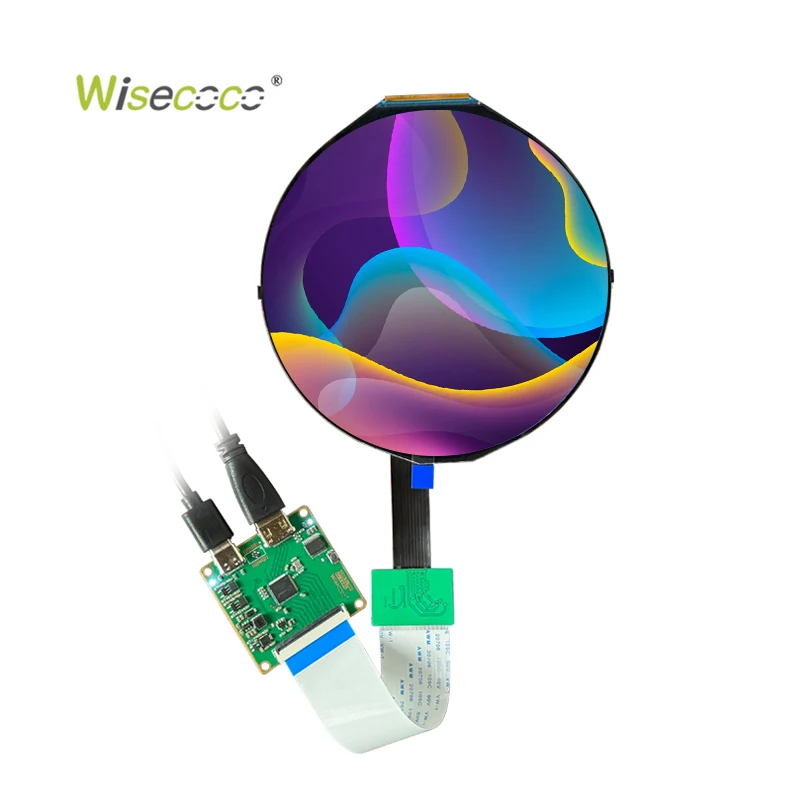 5 Inch 1080x1080 IPS Round LCD Screen 400nits 1080P Circle Circular TFT-LCD Display with MIPI Controller Driver Board