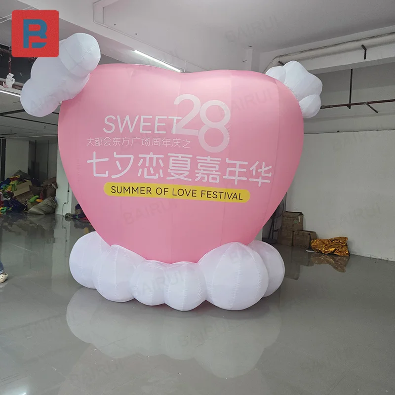 

Надувные сердечки с воздуходувками, наружное украшение для мероприятий ко Дню святого Валентина и рекламный реквизит