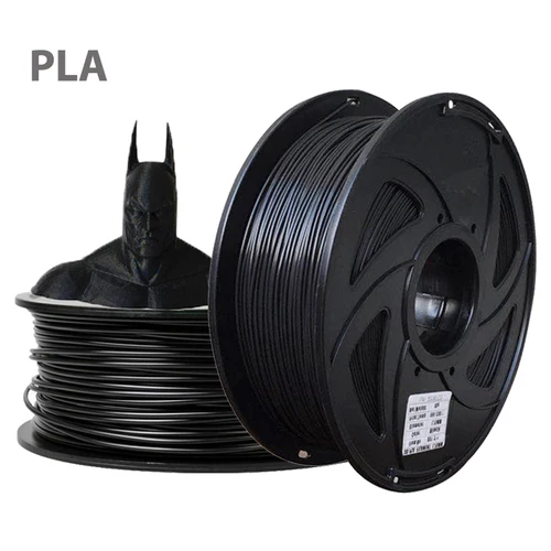 Imagen 2 del producto Filamento de impresora 3D PLA, 250g, 500g, 1kg, alambre negro, rojo, azul, plateado y gris, embalaje al vacío de 1,75mm para suministros de fliamento de impresión 3D