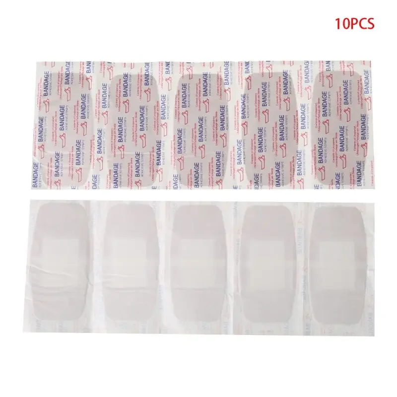 

10pcs Hypoallergenic Non-woven Medical Adhesive Wound Dressing Band Aid Bandage Emergency Kits