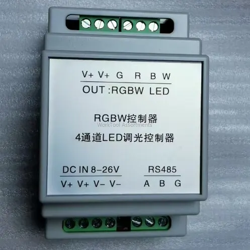 MODBUS Full-color RGB Lamp with Controller RS485 LED Dimming WS2811 Pipeline Lamp RGB Controller