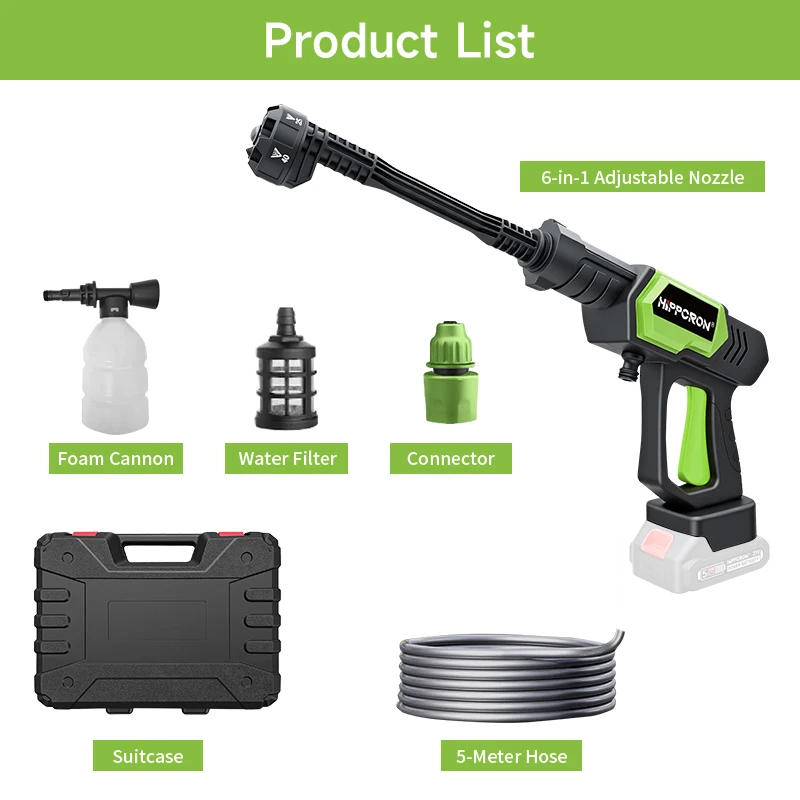 hippcron-pistola-de-agua-de-alta-presion-6-en-1-para-lavado-de-autos-herramienta-de-limpieza-portatil-de-21v-para-jardineria-domestica-1450-psi
