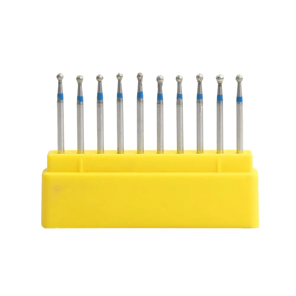 

Алмазные боры FG, высокоскоростные боры-сверла, набор для полировки композитных материалов, шарообразной формы, диаметр 1,6 мм, инструмент для шлифовки (10 шт.) BR31