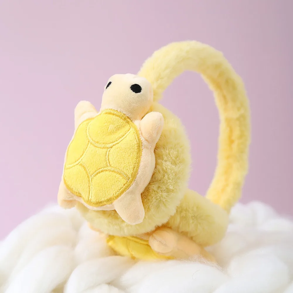 

Креативные плюшевые грелки для ушей в виде черепахи, незамерзающие утолщенные чехлы для ушей, сохраняющие тепло, детские наушники для детских подарков