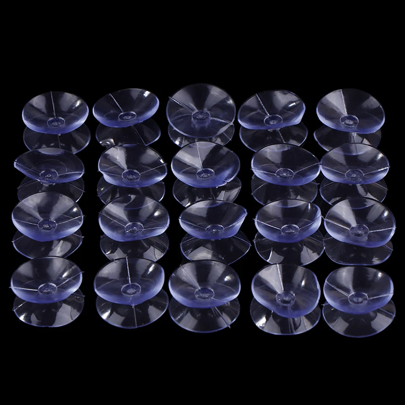 20PCS DIY Soap Holder 2 Sided Plastic Suction Cup Vacuum Non-slip Clear Sucker Pad For Glass Car Window Table Top Spacer