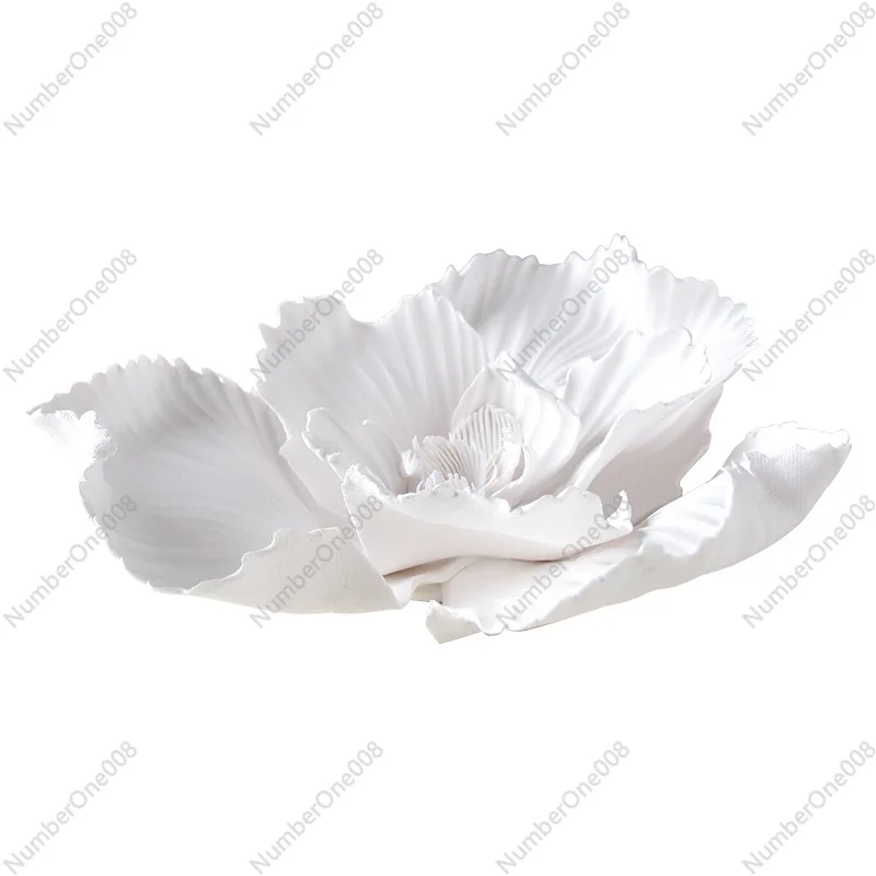 

Керамическая цветочная композиция в стиле Ваби-Саби, абстрактная скульптура из лепестков ручной работы для гостиной, декор для дома в стиле Дзен