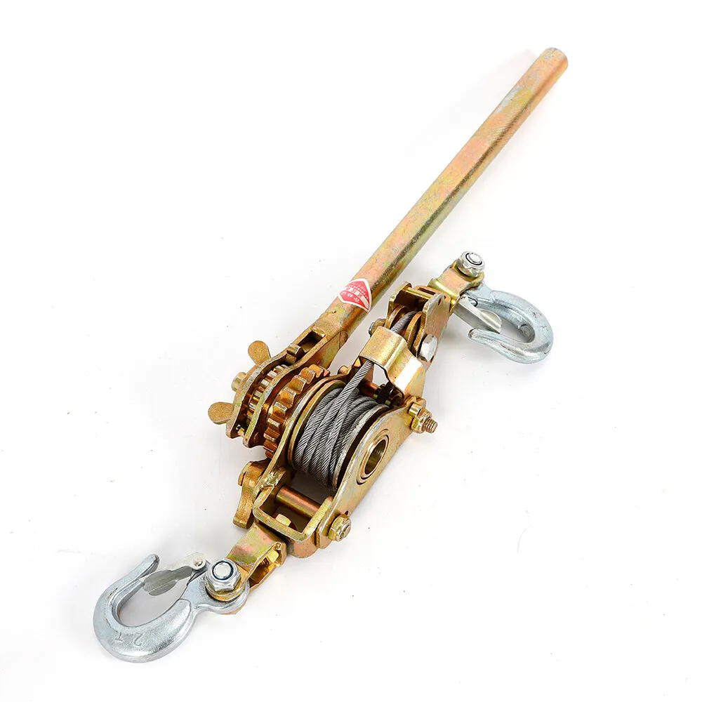

2 Ton Heavy Duty Hand Lever Puller (4400LB Capacity), Double Hooks & HD Cable, Ideal For Construction & Automotive Use