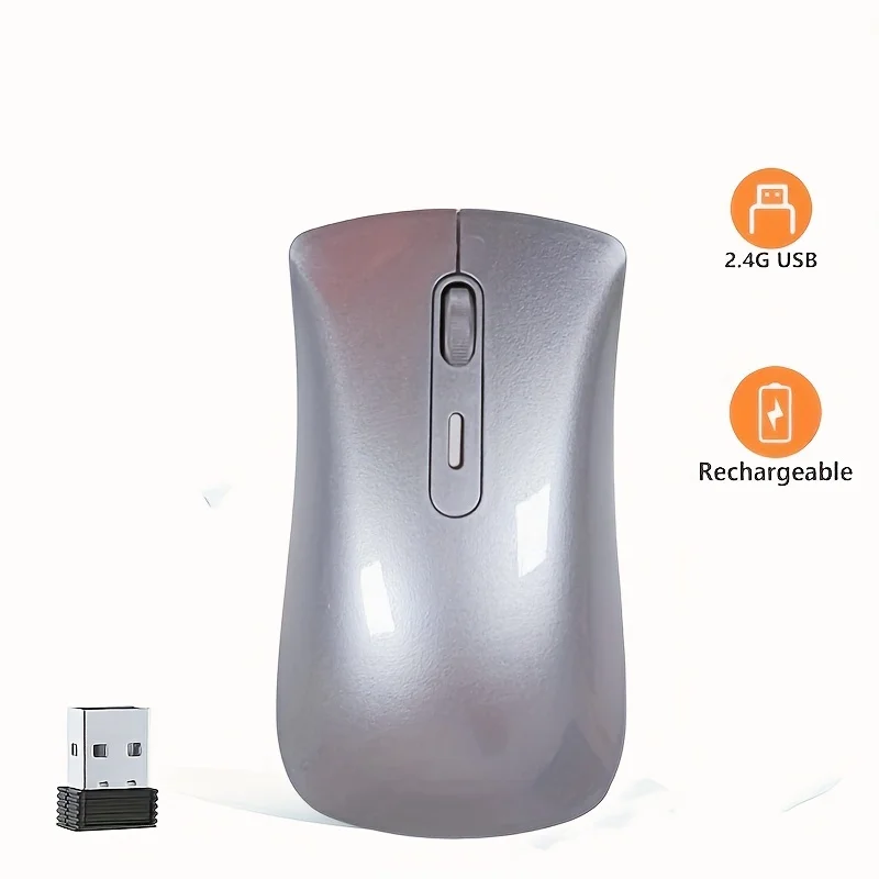 Wireless Bluetooth Dual Mode Silent Mouse, Bluetooth Mode, Dual Mode Design, Silent Click, 2.4G Optical Cordless Mouse, Laptop M