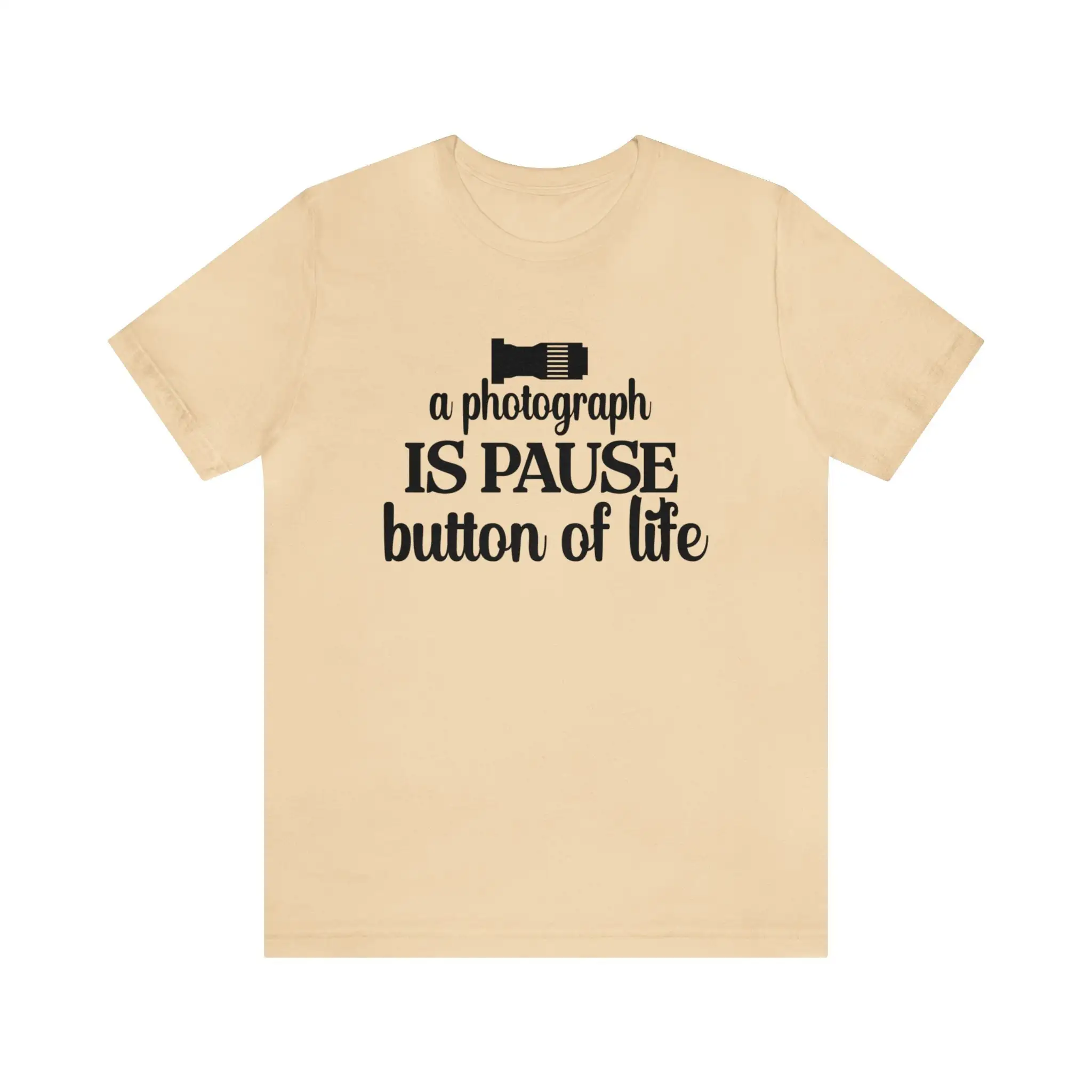 Photography Lover T Shirt A Pause Botton In Life For Photographer Jersey