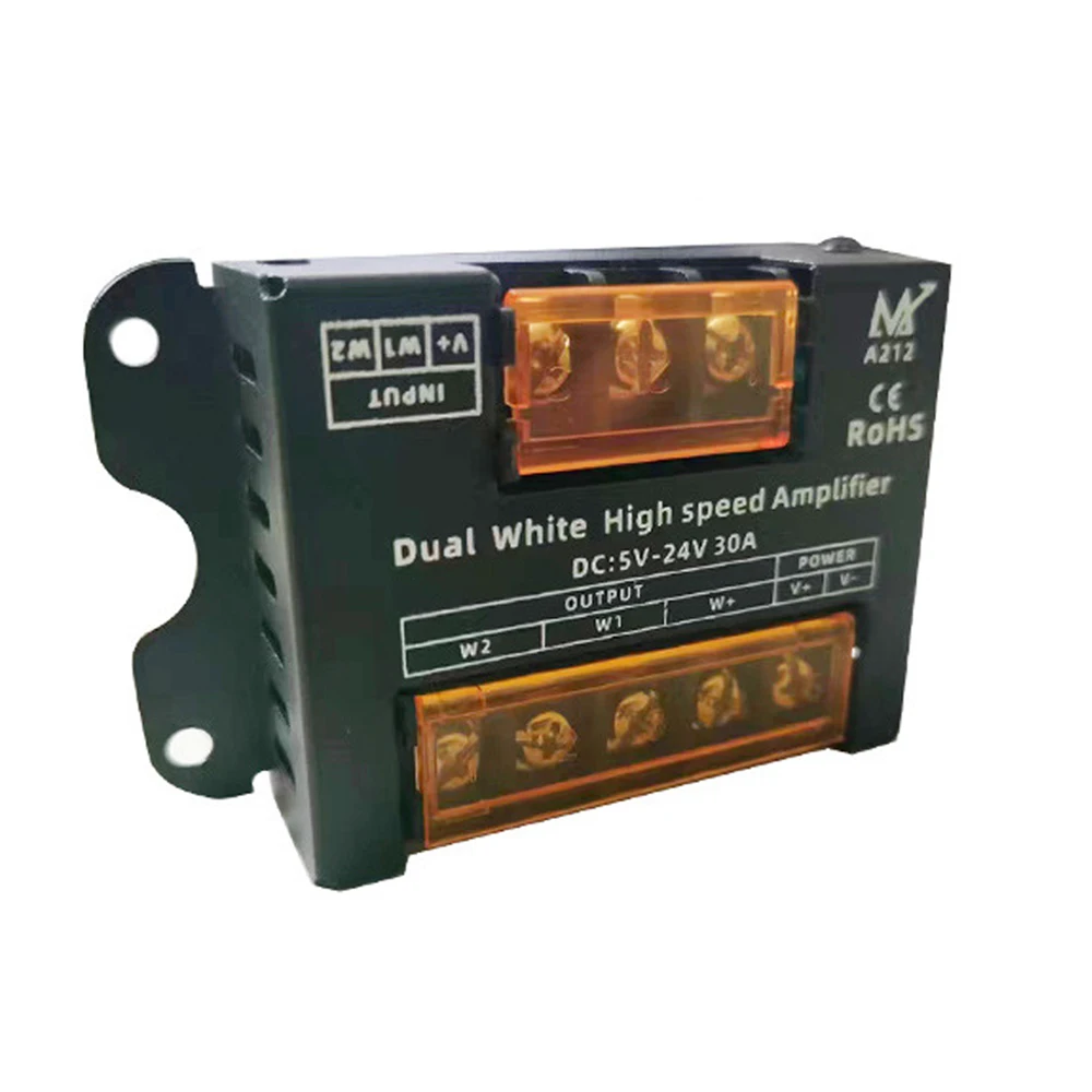 DC5-24V 30A CCT LED Strip Amplifier High Speed Amplifier for Dual color LED Strip Power Repeater Controller