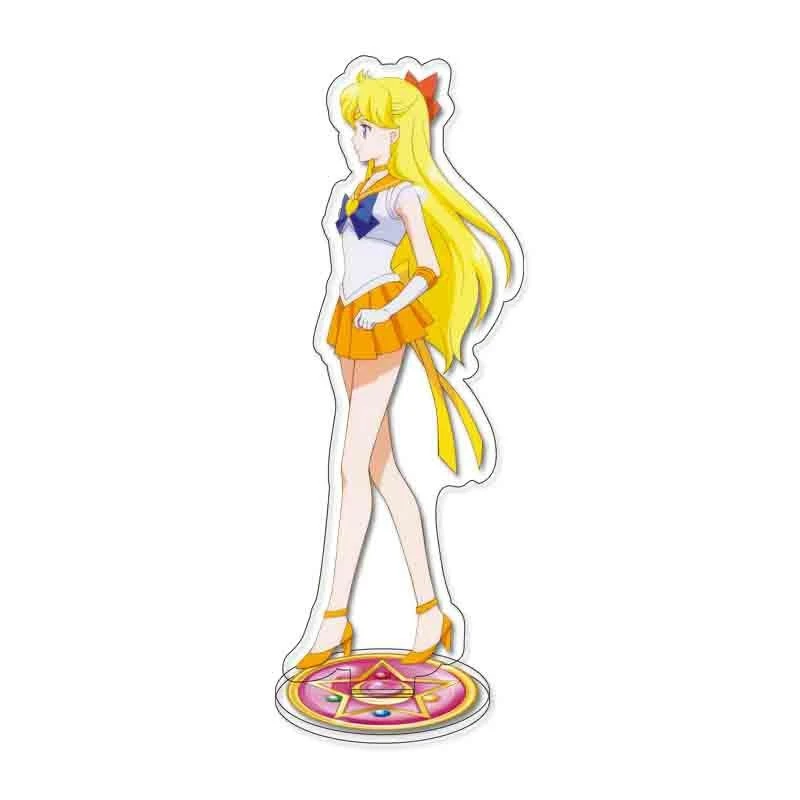 세일러 문 애니메이션 코스프레 아크릴 피규어 스탠드 모델 플레이트 책상 장식 선물, 15cm