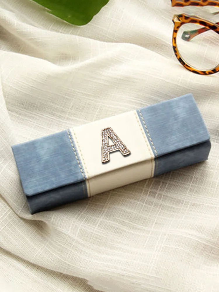 Eyewear Cases Modern Design with Anti-Stress Features - Elegant Lines Pearl & Bow Decor