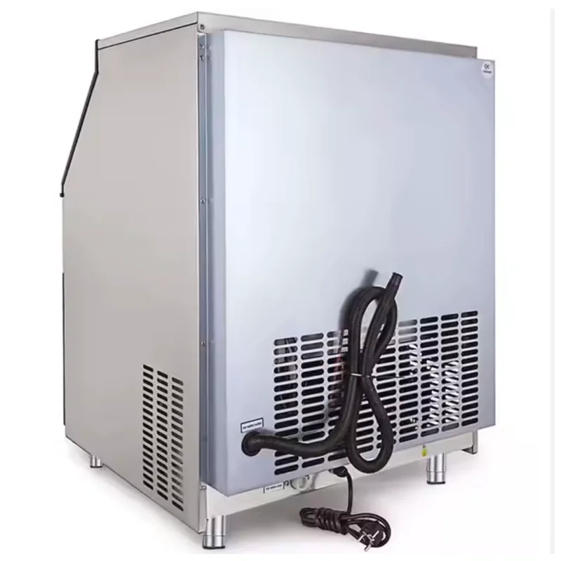 Energy-saving 100kg daily crystal ice maker 110V industrial cube ice maker 500kg storage