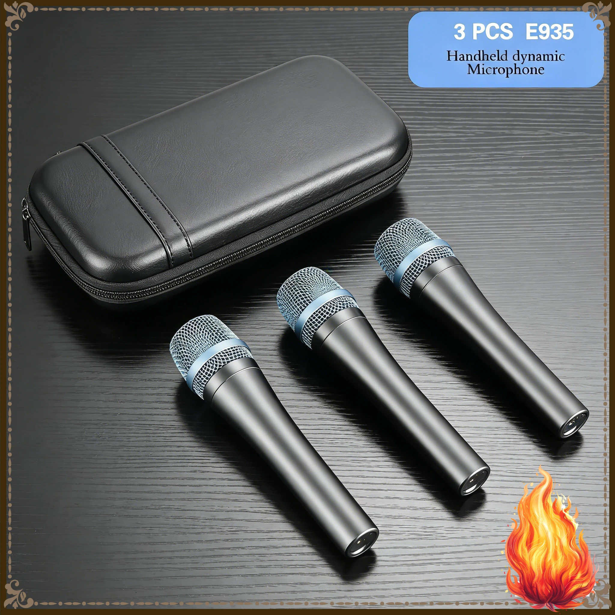 

new 2026 3 PCS Evolution 900 Series E935 Dynamic Microphone Live Performances Karaoke & Social Audio Conference Singing rock
