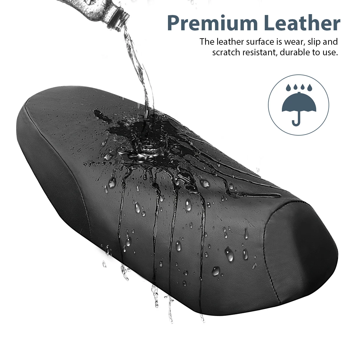 Waterproof Seat Cover Universal Motorbike Electrombile Saddle Cushion Non Slip Adjustable Drawstring Soft Ergonomic 3D Bike Pad