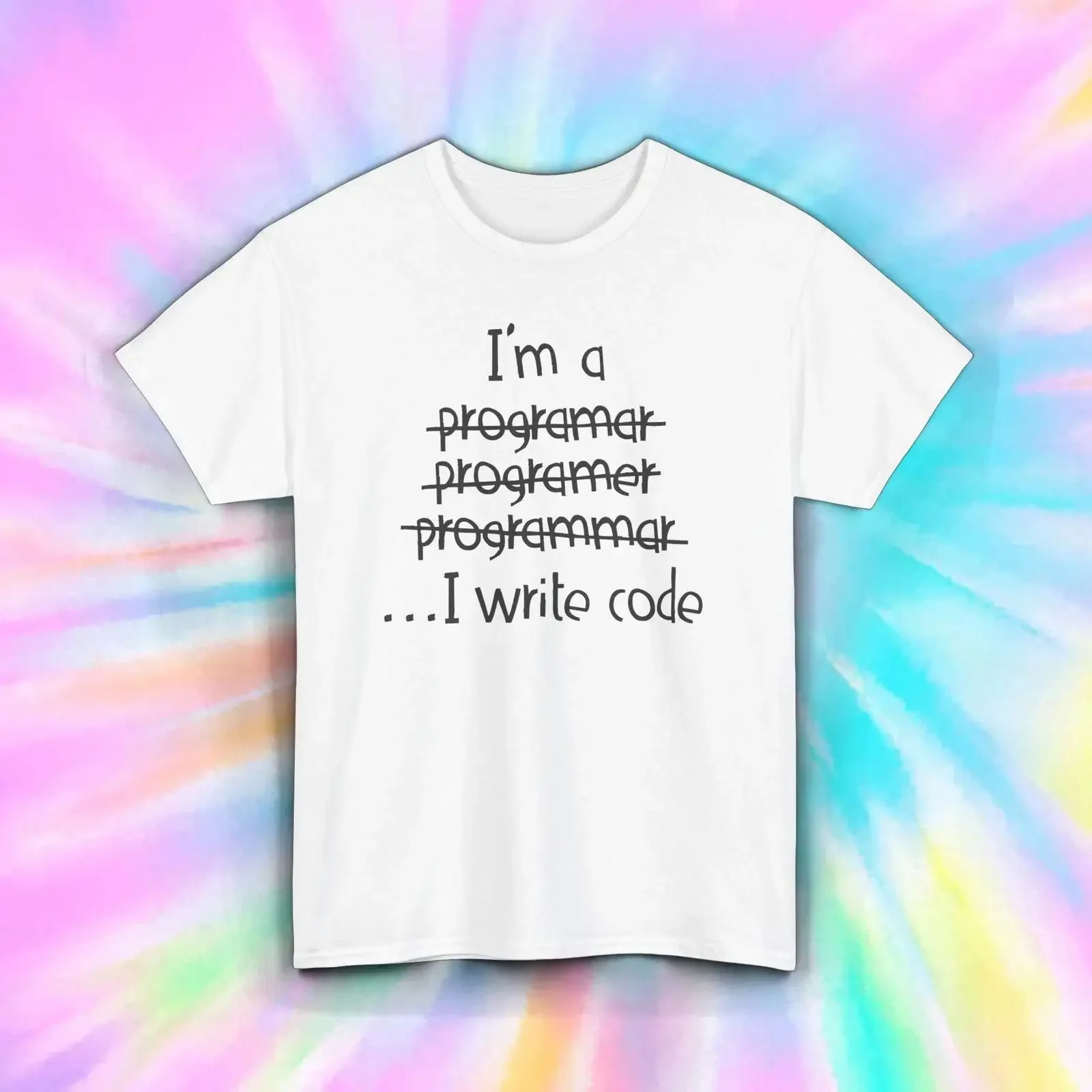 T Shirt I Write Code lustig Programmierer Entwickler Streber Geschenk S 5XL vintage Washed Breathable fashion Slightly